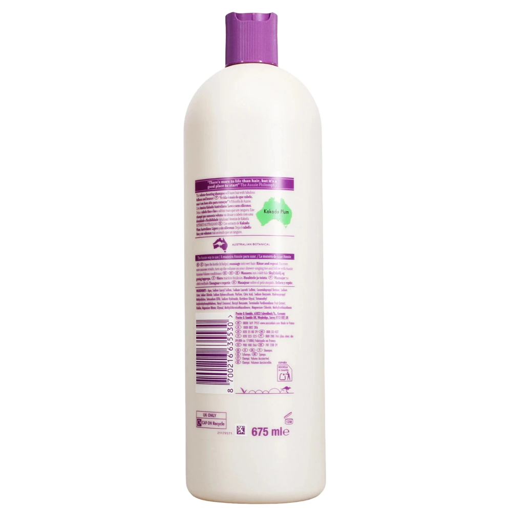 Aussie Aussome Volume Hair Shampoo 2 x 675ml & Conditioner 4x 200ml Conditioner