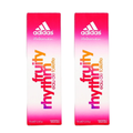 Adidas Fruity Rhythm Eau de Toilette Spray Women's Fragrance 75ml  - 2 PACK