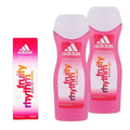 Adidas Fruity Rhythm Eau de Toilette Spray Women's Fragrance 75ml + 2 Shower Gel