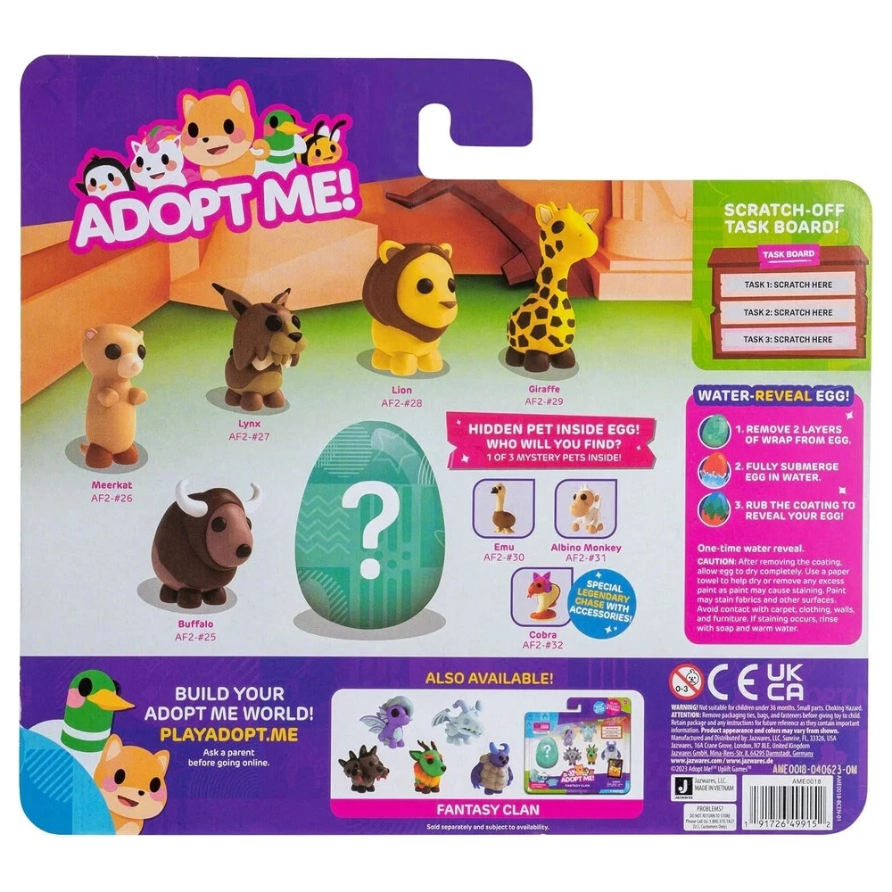 Adopt Me! Pets Multipack Animal Life Hidden Pet Top - 6