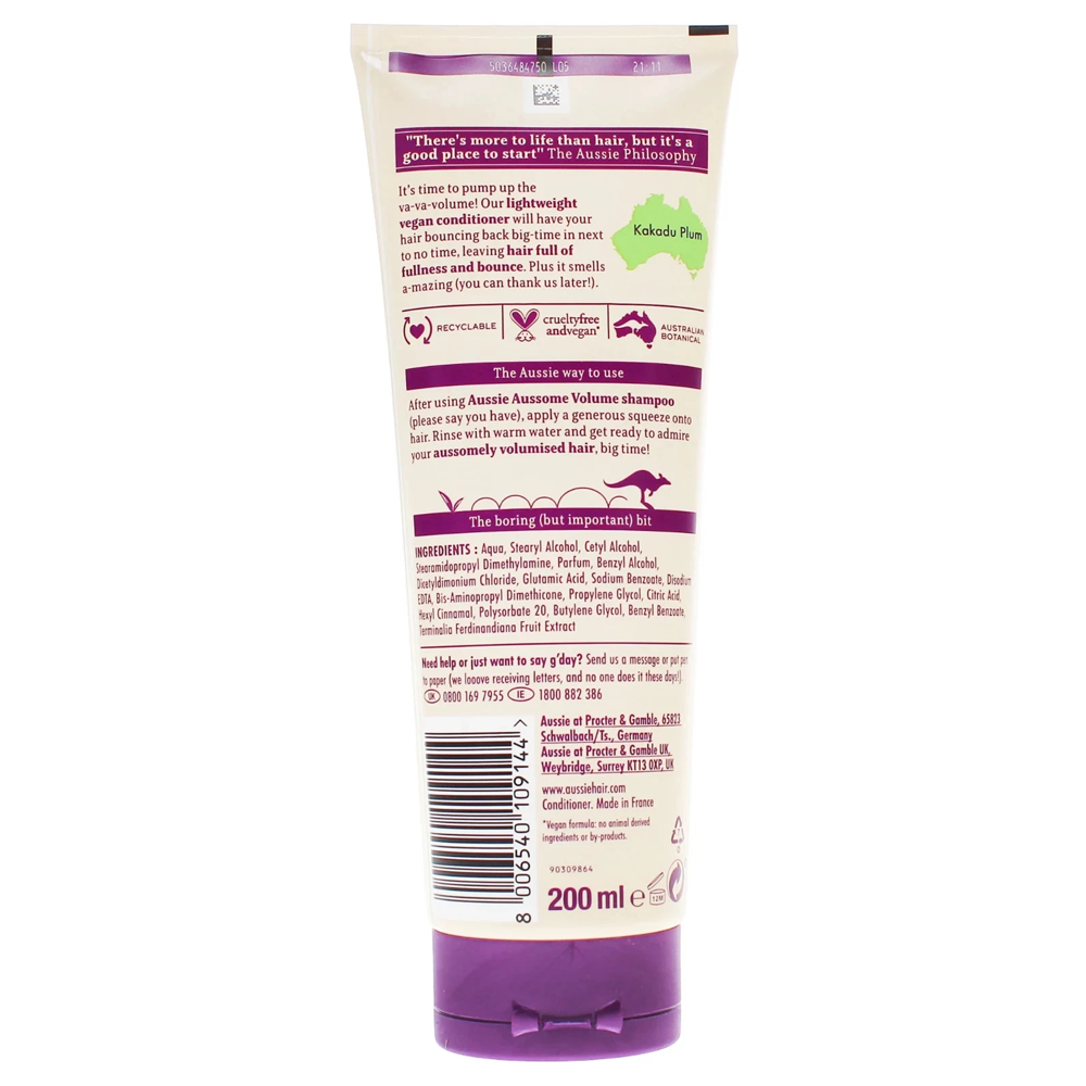 Aussie Aussome Volume Hair Shampoo 675ml & 2x 200ml Conditioner