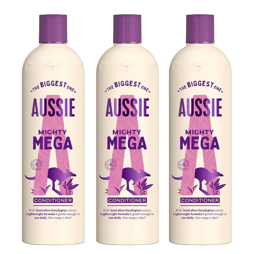 Aussie Mighty Mega Conditioner Nourish Mighty Conditioner 470ml - 3 PACK