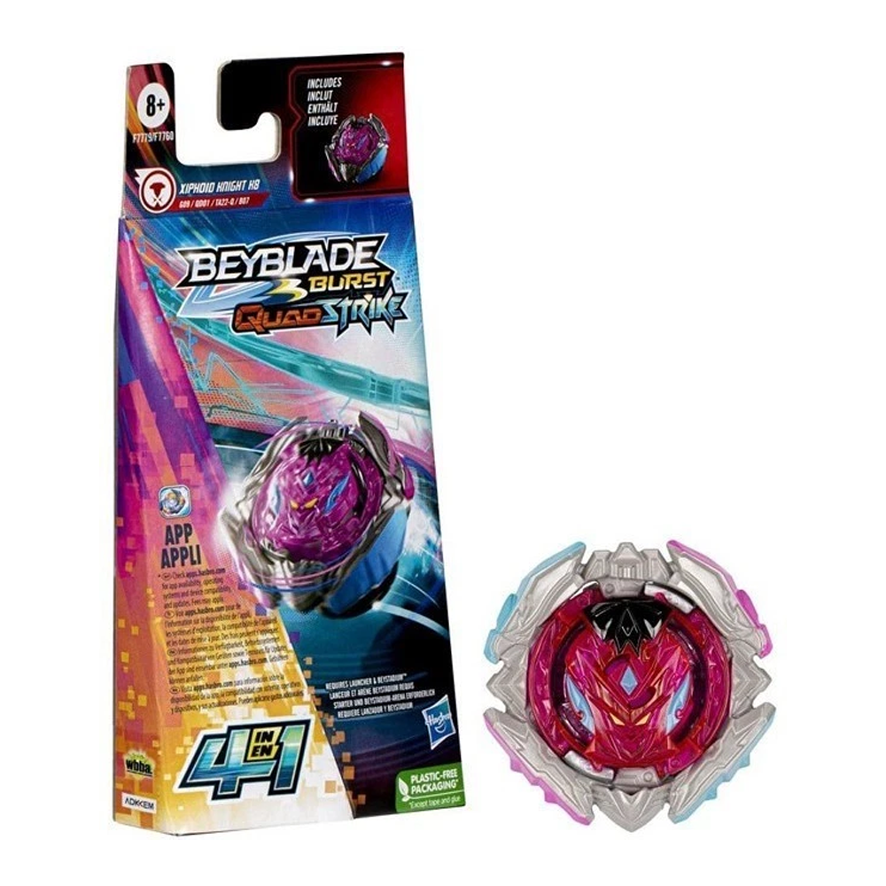Beyblade Burst QuadStrike Achilles, Zeal, Xiphoid, Evasive - 4 BUNDLE