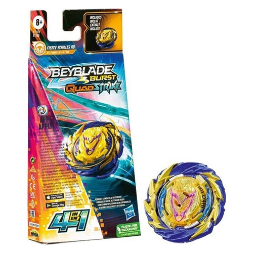 Beyblade Burst QuadStrike Achilles, Zeal, Xiphoid, Evasive - 4 PACK