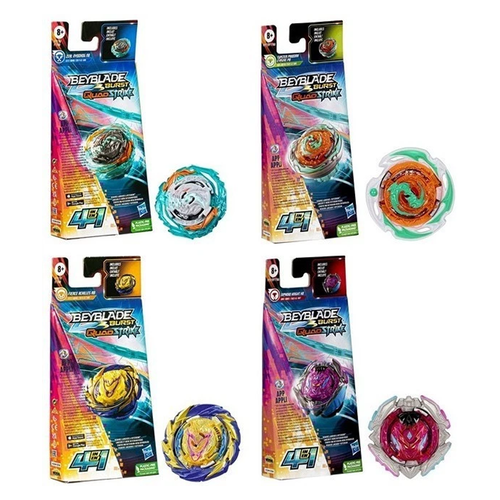 Beyblade Burst QuadStrike Achilles, Zeal, Xiphoid, Evasive - 4 PACK BUNDLE