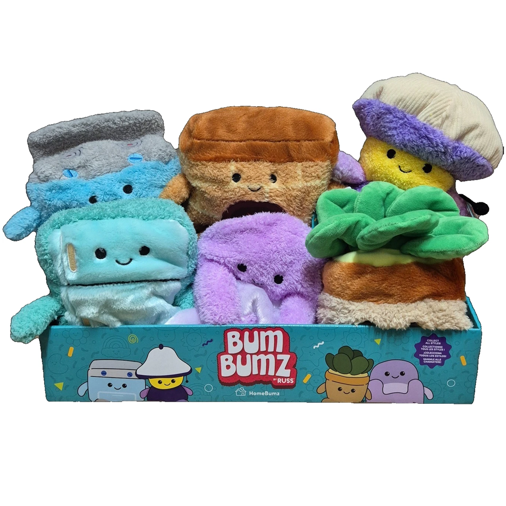 Bumbumz 7.5" Plush HomeBumz - 6 PACK BUNDLE