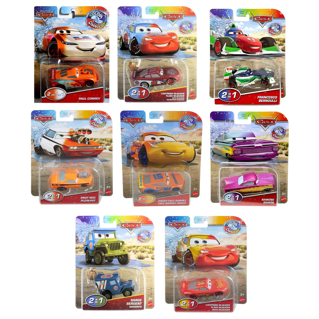 Disney Pixar Cars Colour Changers 1:55 Scale Offical