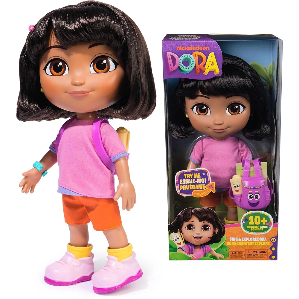 Dora The Explorer Sing & Explore 12" Doll with Bilingual Phrases & Plays Music