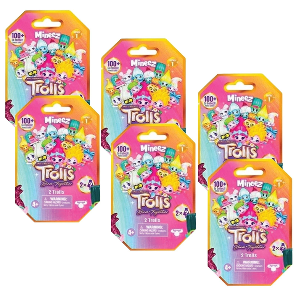 DreamWorks Trolls Band Together Series 1 Bags Mineez - 2 Trolls - 6 PACK (12)
