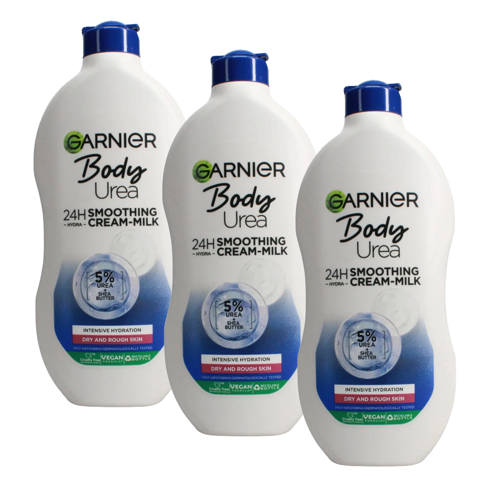 Garnier Body Urea Soothing Cream Milk 400ml - 3 PACK
