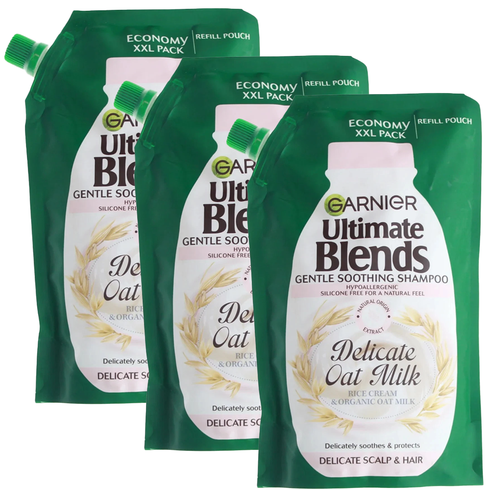 Garnier Ultimate Blends Delicate Oat Milk Shampoo Refill Pouch 500ml