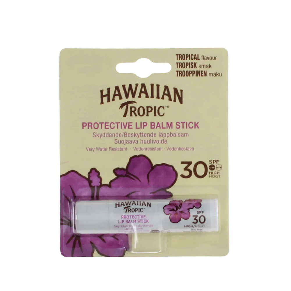 Hawaiian Tropic Protective Lip Balm Stick Tropical Flavour SPF30