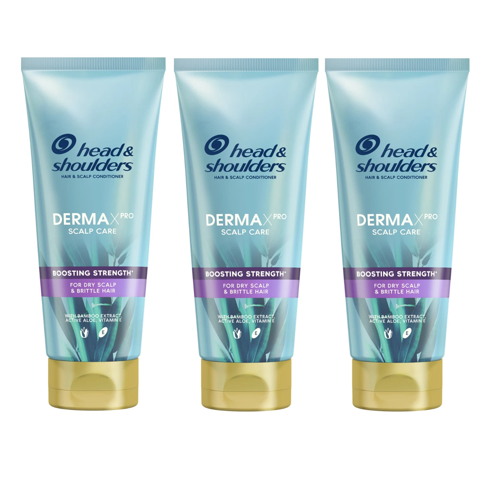 Head & Shoulders Conditioner Derma Pro X Boosting Strength 200ml - 3 PACK