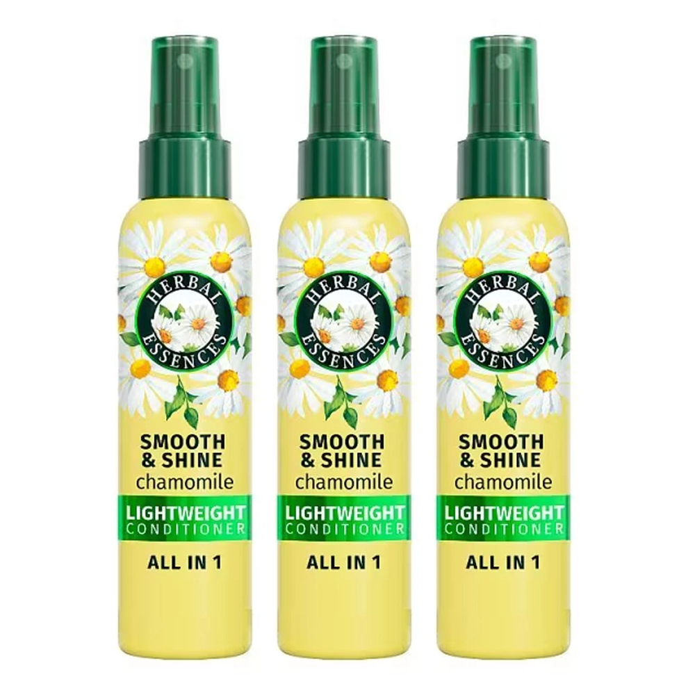 Herbal Essences Chamomile Smooth & Shine Lightweight Conditioner 145ml - 3 PACK