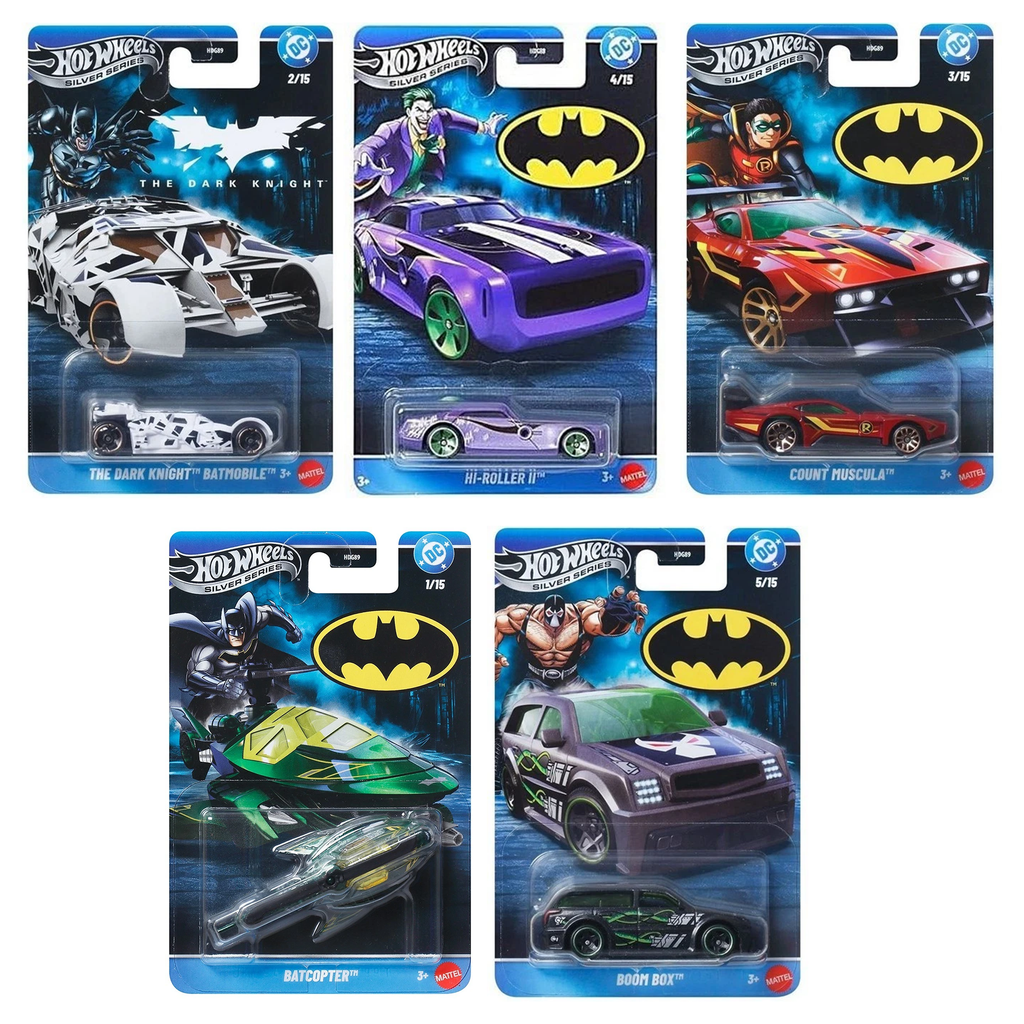 Hot Wheels Batman DC Silver Series 2026 - 5 PACK