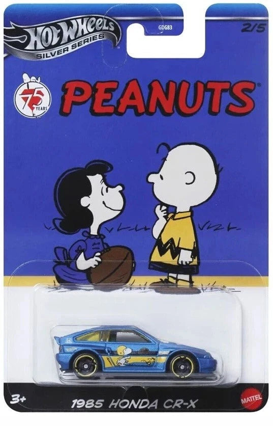 Hot Wheels Peanuts Silver Series 1985 Honda CR-X