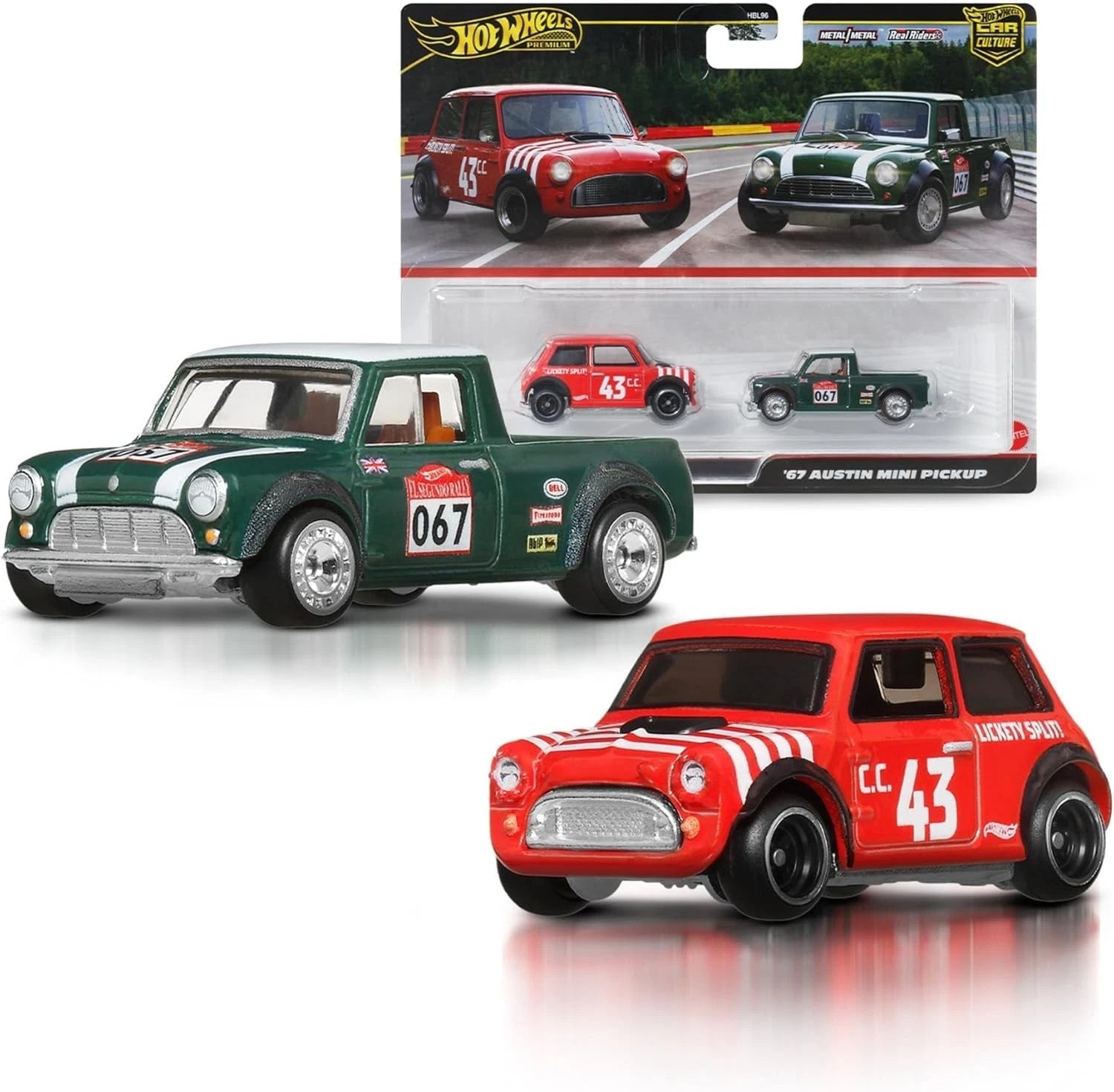 Hot Wheels Premium Morris Mini, Car Culture 2-Pack 1:64 JBK97