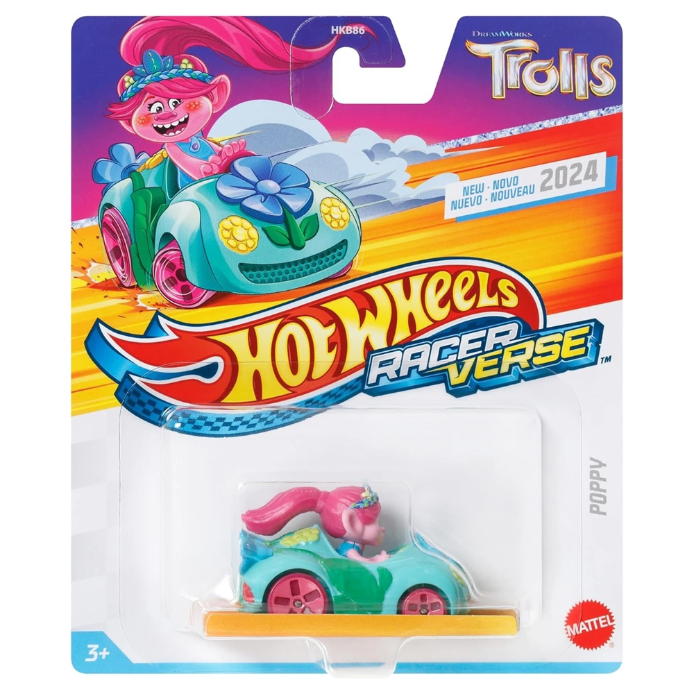 Hot Wheels Racer Verse Trolls 2025 Poppy & Branch - 2