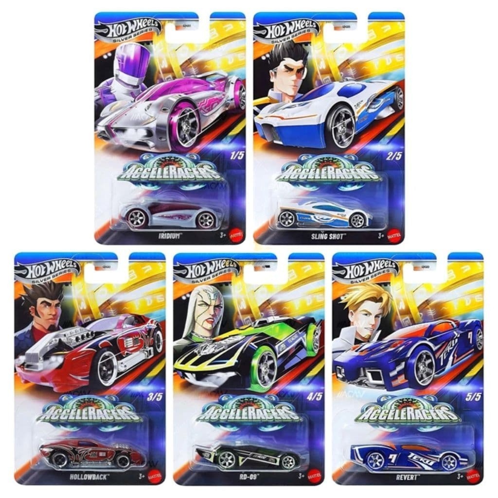 Hot Wheels Silver Series 2025 Acceleracers GDG83 - 5 PACK