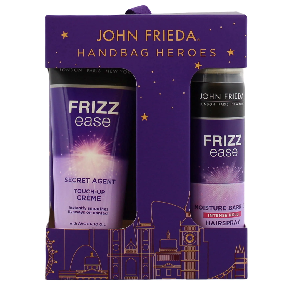 John Frieda Frizz Ease Intense Hold Hairspray 75ml & 100ml Touch up Creme Set