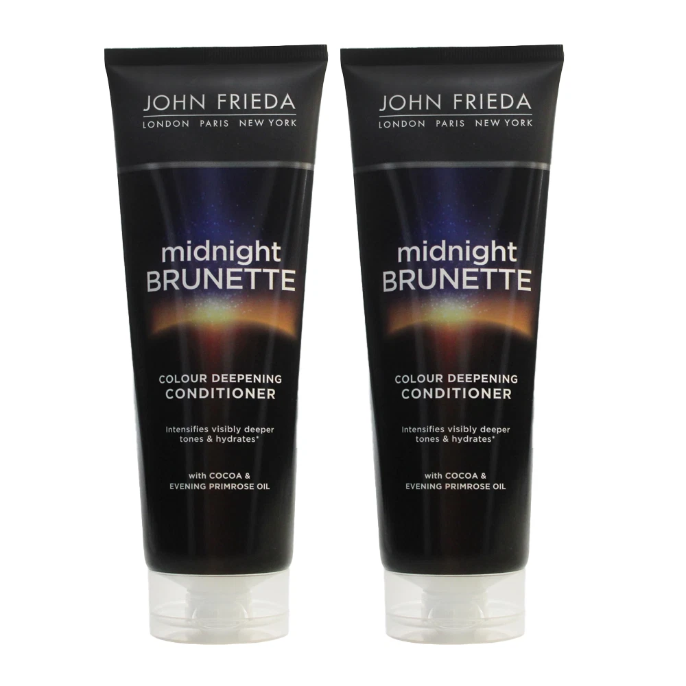 John Frieda Midnight Brunette Colour Deepening Conditioner 250ml - 2 PACK
