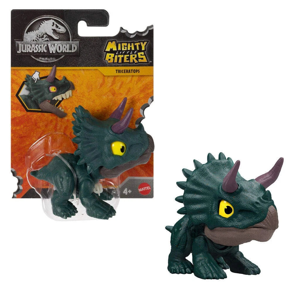 
Jurassic World: Mighty Little Biters - Triceratops Dinosaur Toy Mattel JFC95