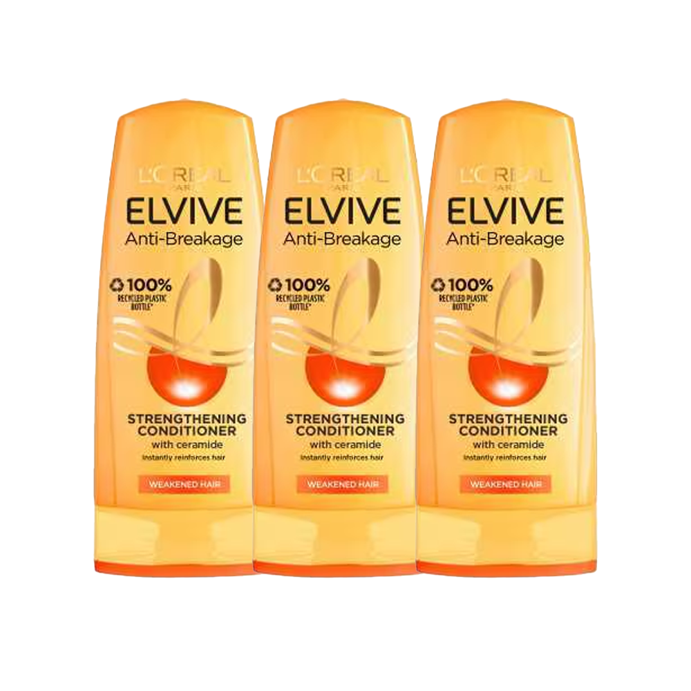 L'Oreal Elvive Anti Breakage Strengthening Conditioner Ceramide 300ml - 3 PACK