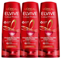 L'Oreal Paris Elvive Colour Protect Conditioner Red Peony 500ml - 3 PACK