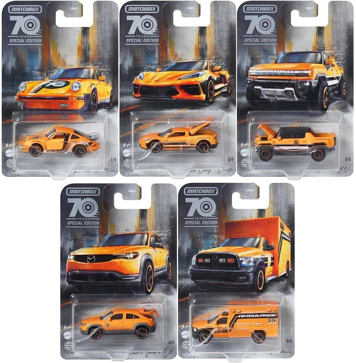 Matchbox 70 Years Special Edition HMV12 SET OF 5