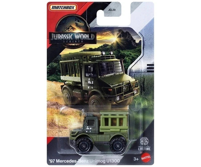 Matchbox Jurassic World Rebirth JGL59 97 Mercedes Benz unimog