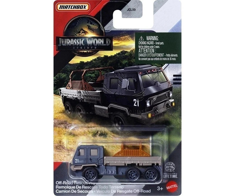 Matchbox Jurassic World Rebirth JGL59 Off-Raod Rescue Rig