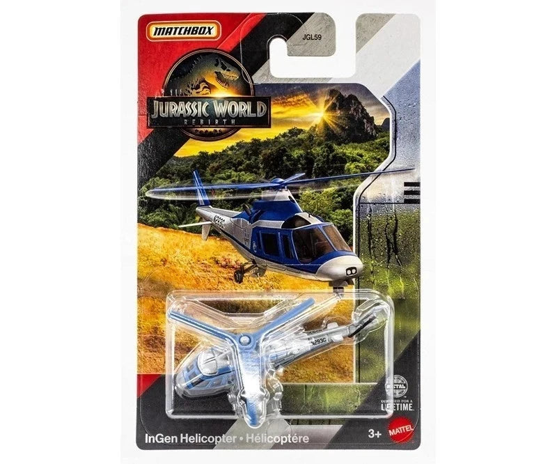 Matchbox Jurassic World Rebirth JGL59 ingen Helicopter