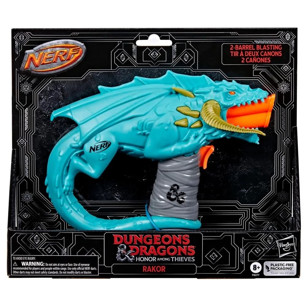 Nerf Dungeons And Dragons 2 Barrel Honor Among Thieves Rakor + 4 Darts