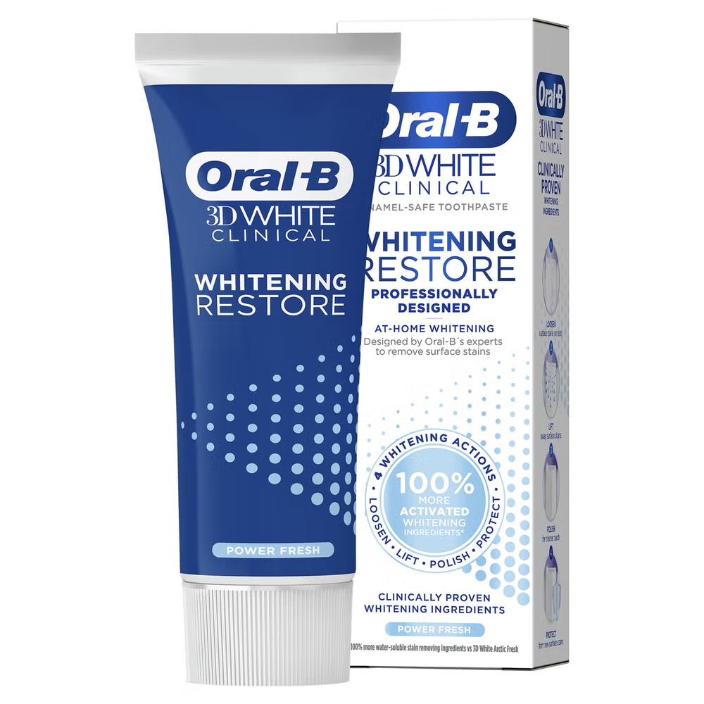 Oral-B 3D White Clinical Whitening Restore Power Fresh Toothpaste