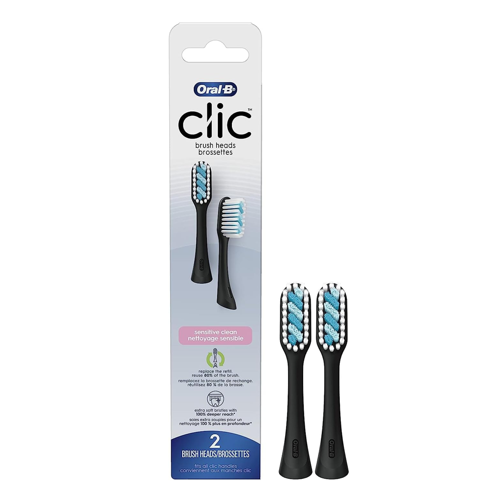 
Oral-B Clic Toothbrush Sensitive Clean Replacement Brush