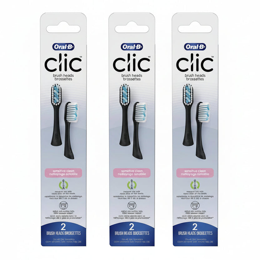 Oral-B Clic Toothbrush Sensitive Clean Replacement Brush Heads