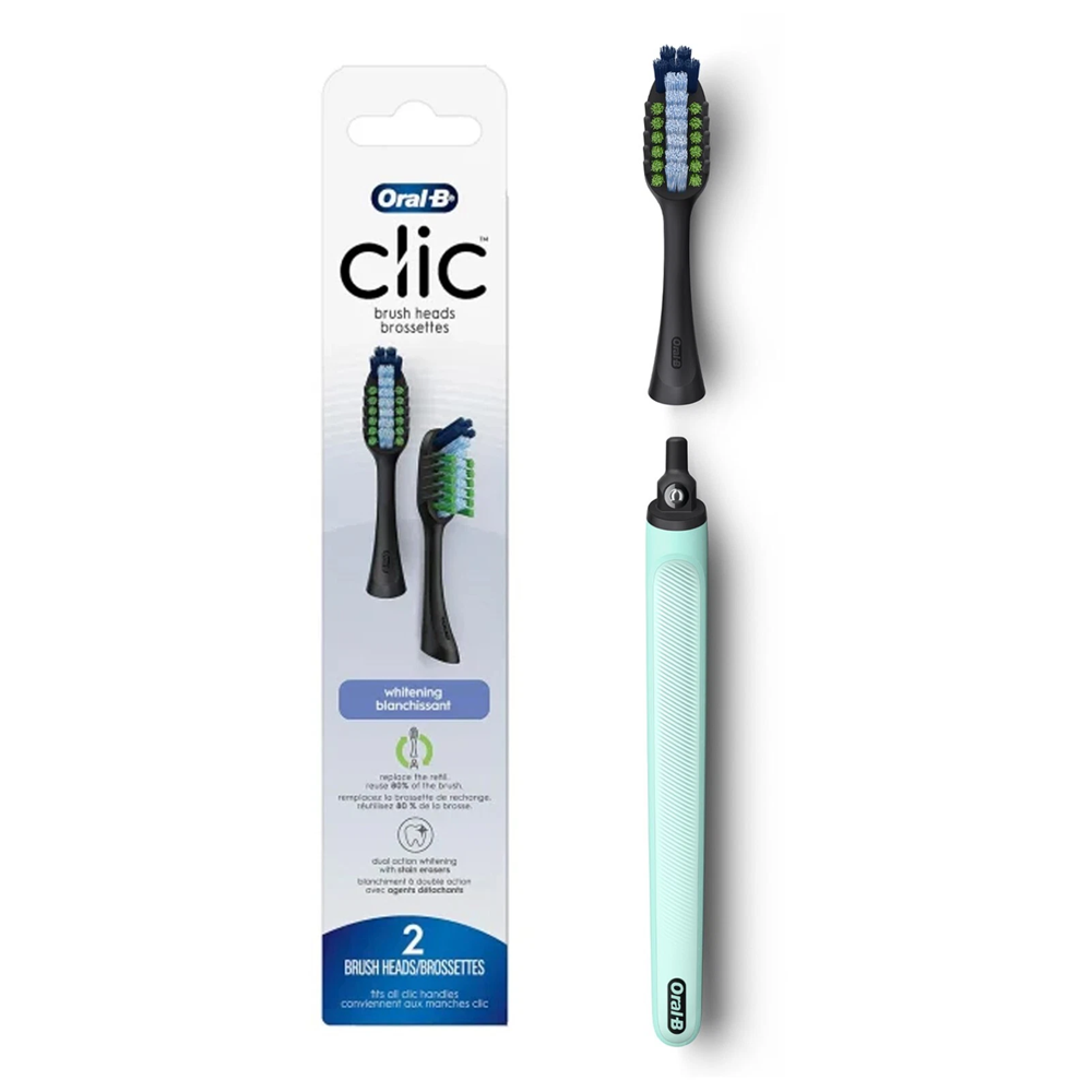 Oral-B Clic Toothbrush Teal 5 Brush Heads Whitening + Multiclean