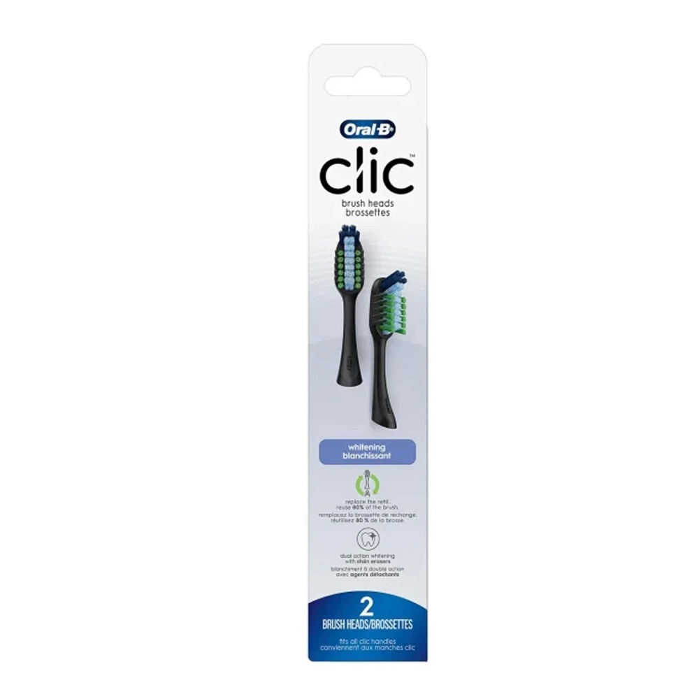 Oral-B Clic Toothbrush Teal With Brush Heads Whitening + Multiclean