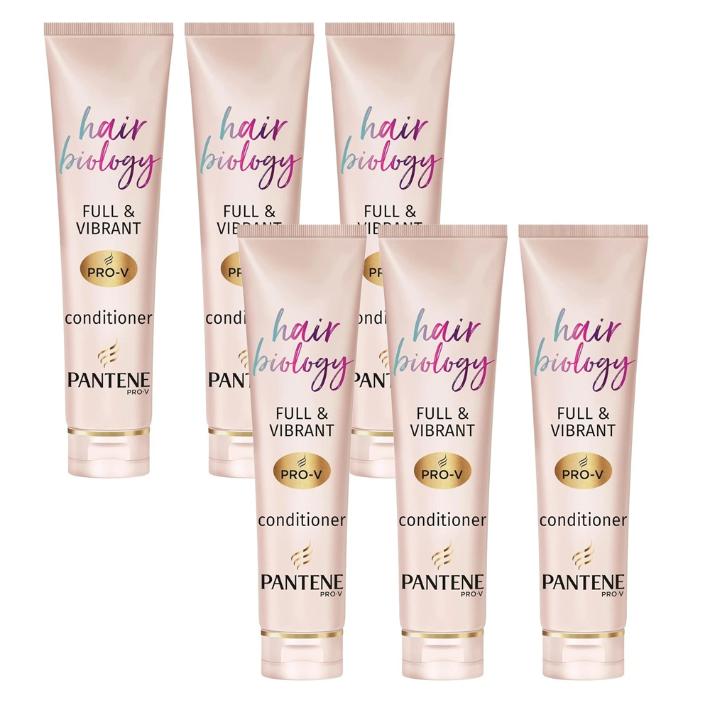Pantene Hair Biology Full & Vibrant & Repairing Hair Conditioner 160ml - 6 PACK