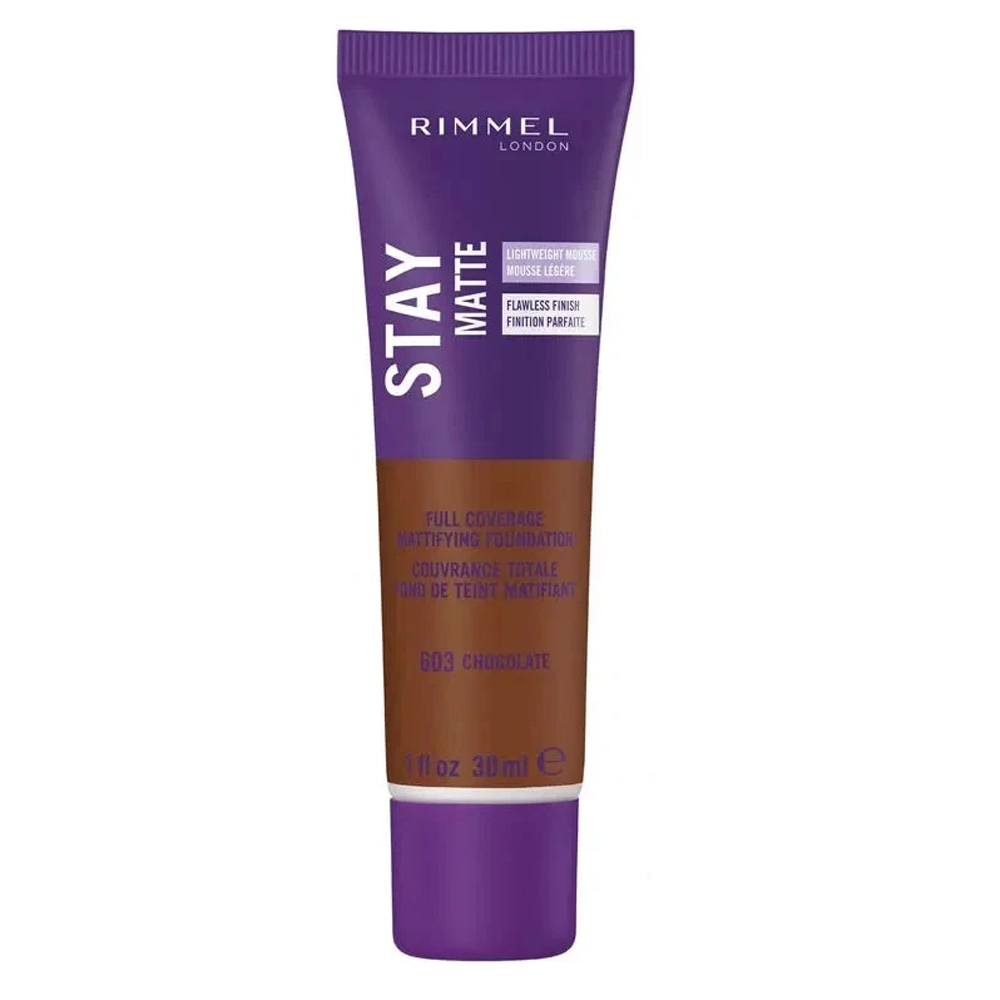 Rimmel Stay Matte Liquid Mousse Foundation 30ml 603 CHOCOLATE