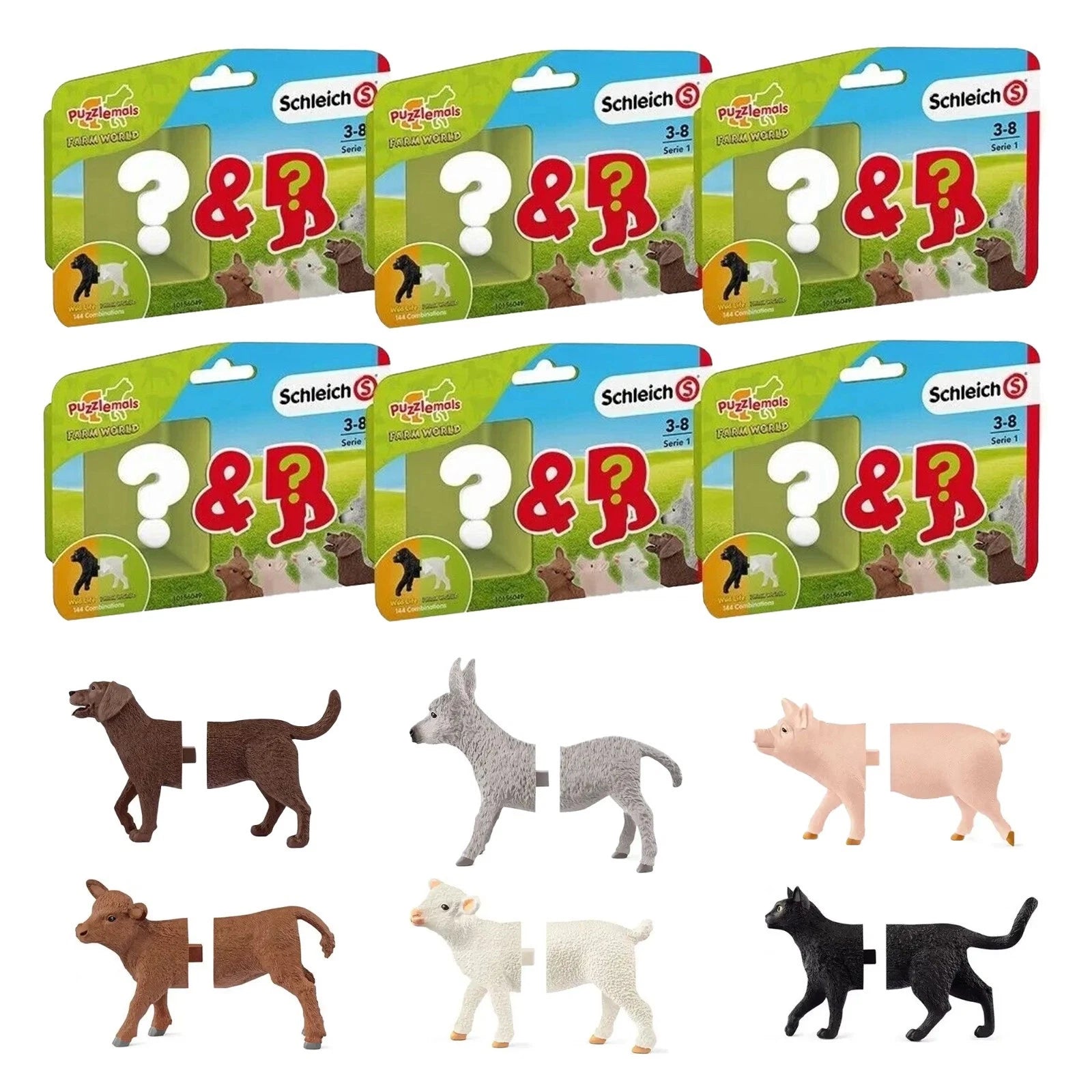 Schleich Puzzlemals Farm Animals