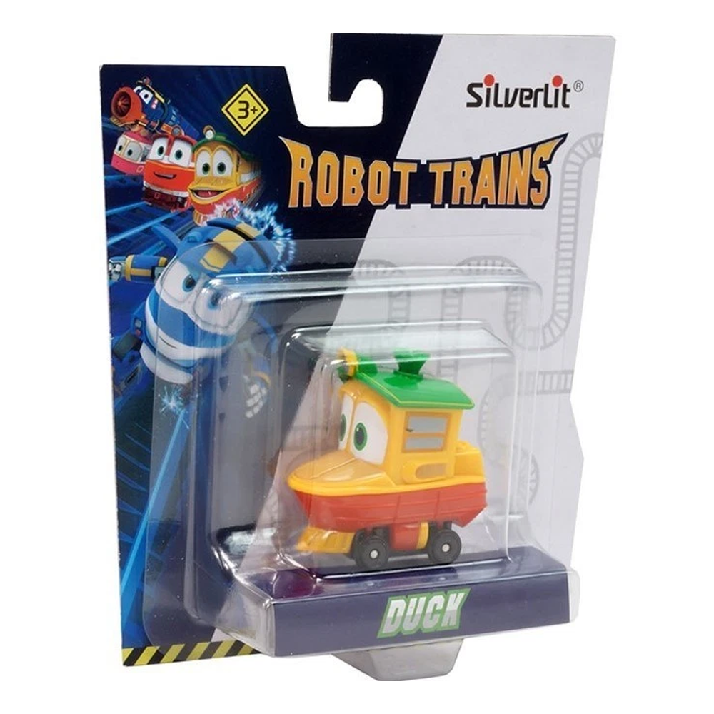 Silverlit Robot Trains Toys Kay, Afl, Duck & Selly - PACK BUNDLE