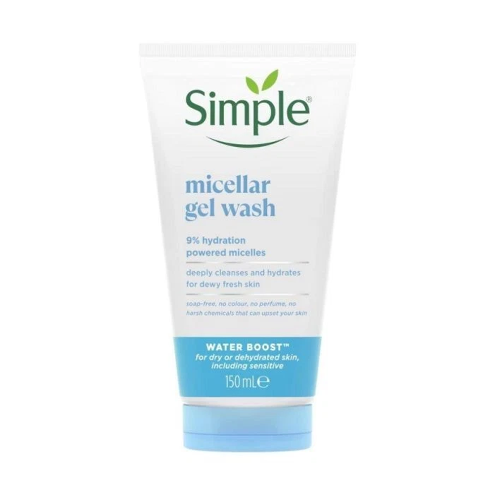 Simple Water Boost Micellar Gel Facial Wash 150ml