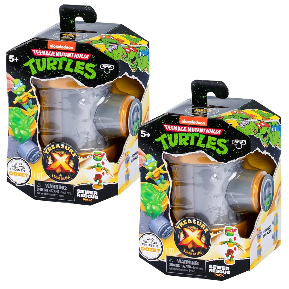 Teenage Mutant Ninja Turtles & Treasure X Sewer Rescue - 2 PACK