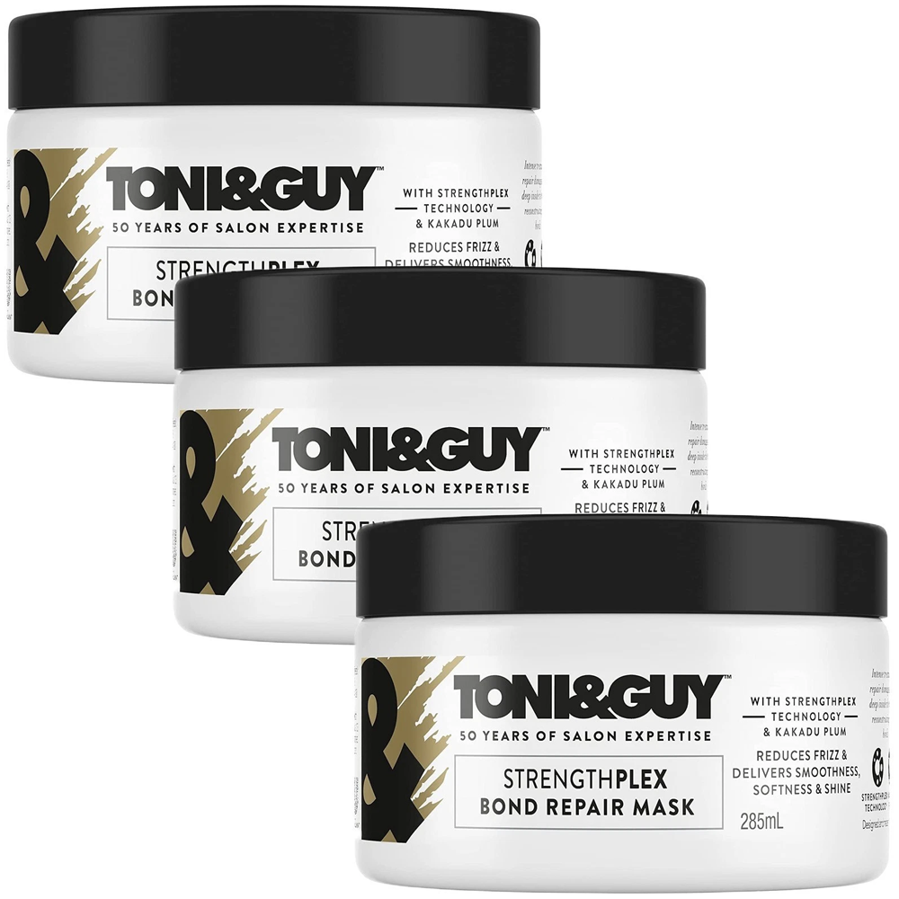 Toni & Guy Bond Repair Hair Mask with StrengthPlex Technology 285ml - 3 PACK