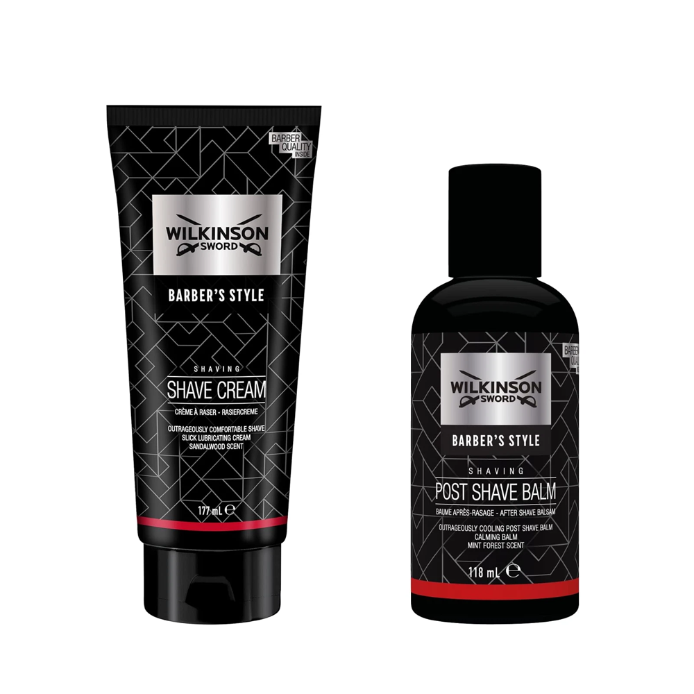 Wilkinson Sword Barber Shaving Cream 177ml & Post Shave Balm 118ml