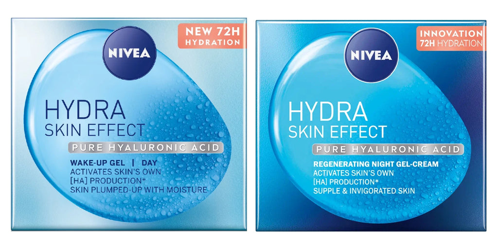 Nivea Hydra Skin Effect Pure Hyaluronic Acid Day & Night Gel Set - 50ml